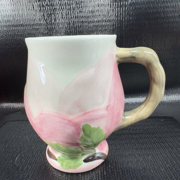 Franciscan Desert Rose Sculpted Mug Cup Ceramic Made In Portugal Vintage Mug - Picture 2 of 12